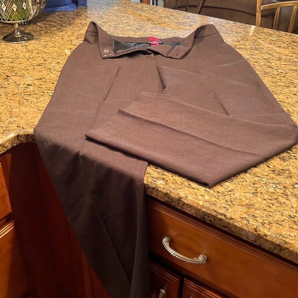 212 collection, brown pants classic fit size 12 average brand new